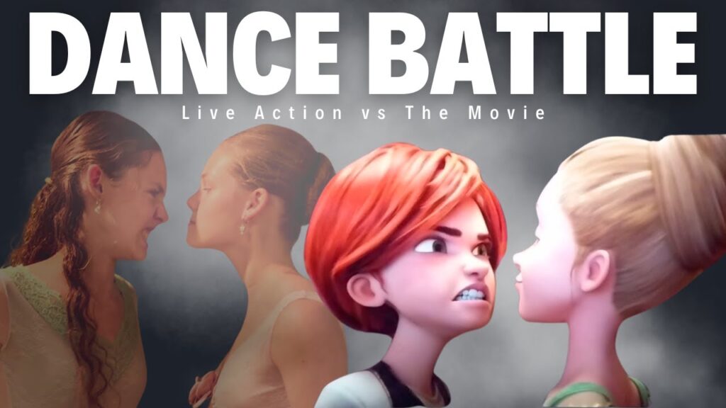 THE DANCE BATTLE from Leap Ballerina Movie Live Action vs