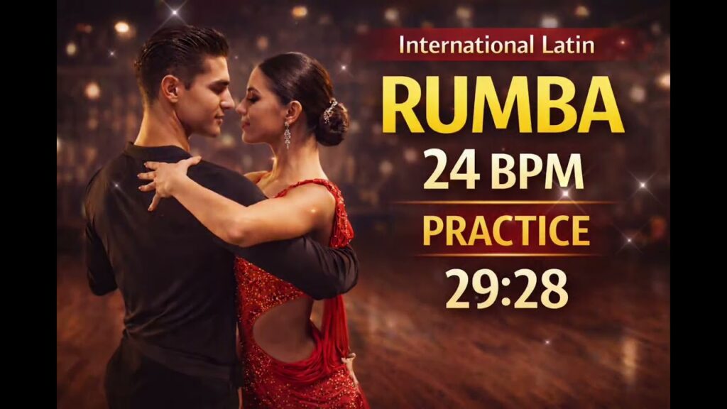 Rumba Practice Music 24 BPM | Ballroom Dance Training | RKSフィットネスチャンネル